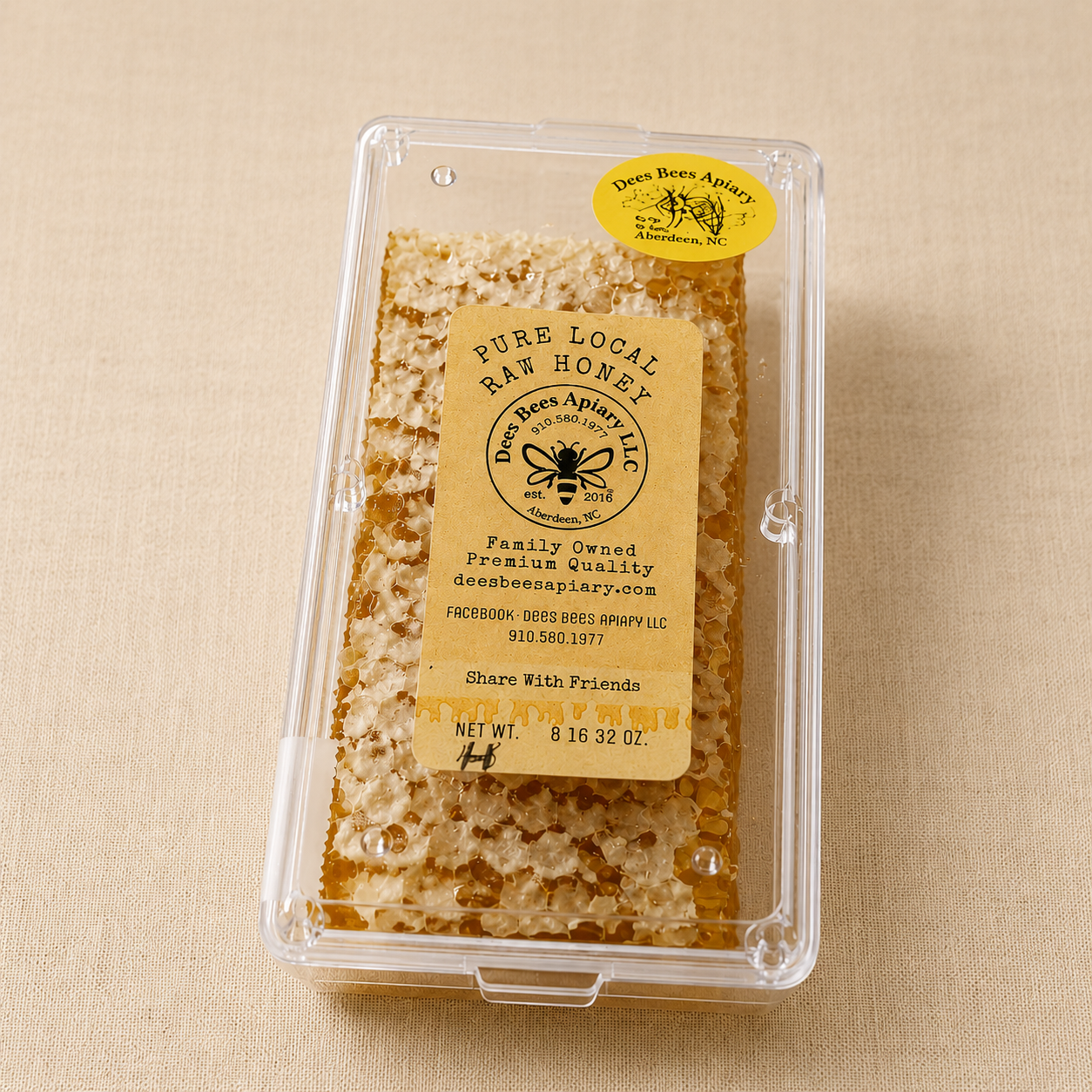 Raw Honeycomb (Cut Comb)
